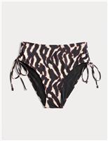 Tummy Control Printed Bikini Bottoms