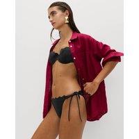 M&S Wired Sculpt Scallop Bikini Top (A-E) Black