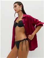 M&S Wired Sculpt Scallop Bikini Top (A-E) Black