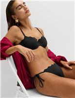 Sculpt Scallop Tie Side Bikini Bottoms