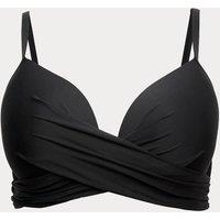 M&S Underwired Plunge Bikini Top (D-G) Black