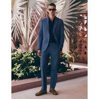 M&S Slim Fit Stretch Ultimate Suit Jacket Light Airforce