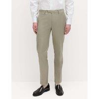M&S Slim Fit Stretch Ultimate Suit Trousers Pale Green