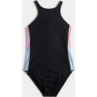 Goodmove Colour Block Sports Swimsuit (6-16 Yrs) Black Mix