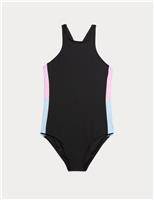 Colour Block Sports Swimsuit (6-16 Yrs)