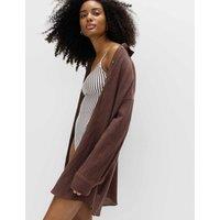 M&S Cotton Rich Textured Shirt with Linen Peat