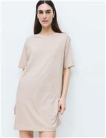 Cotton Modal Striped Nightshirt