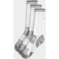 Goodmove 3 Pack Cool & Fresh Reflective Cushioned Socks White Mix