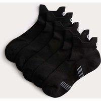Goodmove 5 Pack Cool & Fresh Cushioned Trainer Liners Black