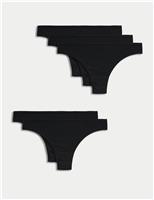 5pk Microfibre Low Rise Thongs