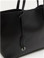 Faux Leather Shopper