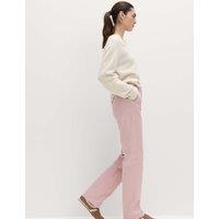 M&S Stretch straight leg chinos Pink Shell