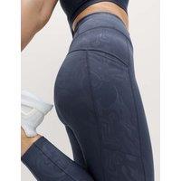 Goodmove Go Move Cool Comfort Embossed High Waisted Gym Leggings Nightshade