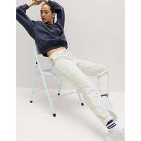 Goodmove Cotton Rich Cuffed High Waisted Tapered Joggers Grey Marl