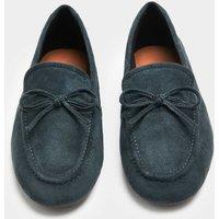 M&S Bow Flat Loafer Pumps Midnight Navy