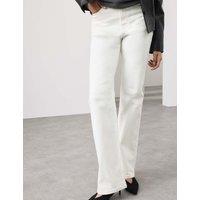 Autograph Lyocell Blend High Waisted Flared Jeans Ivory