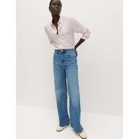 M&S The Wide-Leg Jeans Mid Blue