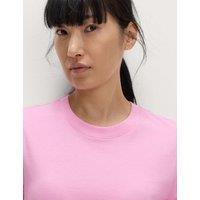 M&S Pure Cotton Everyday Fit T-Shirt Sugar Pink