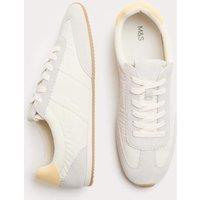 M&S Retro Runner Trainers Soft White