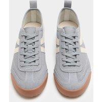 M&S Suede Lace Up Side Detail Runner Trainers Light Blue