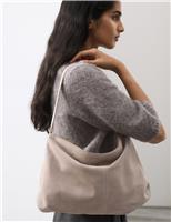 Suede Slouchy Shoulder Bag