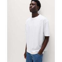 M&S The Ultimate Oversized Cotton Blend T-Shirt White