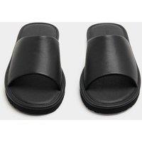 Autograph Leather Sliders Black