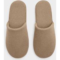 M&S Micro Waffle Mule Slippers with Freshfeet Beige