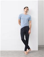 Autograph Supima Cotton Blend Slim Fit Pyjama Bottoms Navy