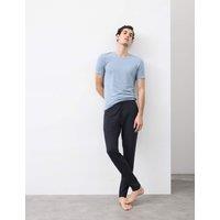 Autograph Supima Cotton Blend Slim Fit Pyjama Bottoms Navy