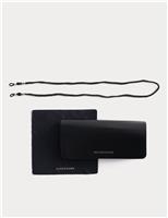 Faux Leather Sunglasses Case