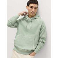 M&S Pure Cotton Garment Dyed Hoodie Pistachio