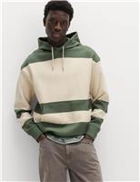 Pure Cotton Colour Block Hoodie
