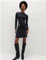 Jersey Hardware Mini Bodycon Dress