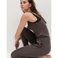 Goodmove Modal Rich Cool Comfort Relaxed Jumpsuit Mid Grey
