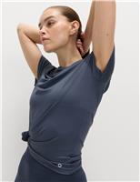 Goodmove Laser Cut Cool Comfort T-Shirt Light Aqua