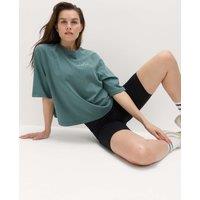 Goodmove Cotton Rich Graphic Boxy T-Shirt Smokey Green