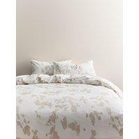 M&S Cotton Rich Cow Print Bedding Set Natural Mix