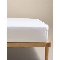 M&S Pure Cotton 600 Thread Count Fitted Sheet White