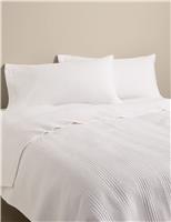 Cotton with Linen Ribbed Bedspread with Linen
