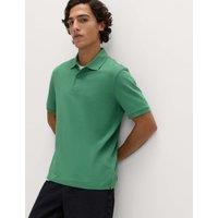M&S Ultimate Regular Fit Pique Polo Shirt Emerald