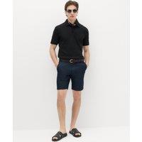 M&S Cotton Rich Textured Knitted Polo Shirt Black