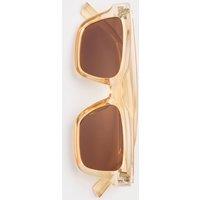 M&S Chunky D-Frame Polarised Sunglasses Yellow
