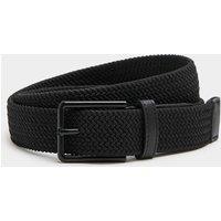 M&S Stretch Woven Belt Black