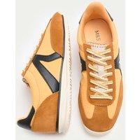 M&S Suede Side Detail Trainers Yellow