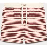 M&S Cotton Rich Variegated Stripe Shorts Paprika