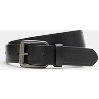 M&S Leather Stitch Detail Belt Black