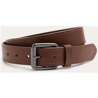 M&S Leather Stitch Detail Belt Brown