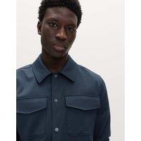 M&S Shacket Navy