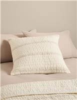 Pure Cotton Striped Textured Large Decorative Cushion
